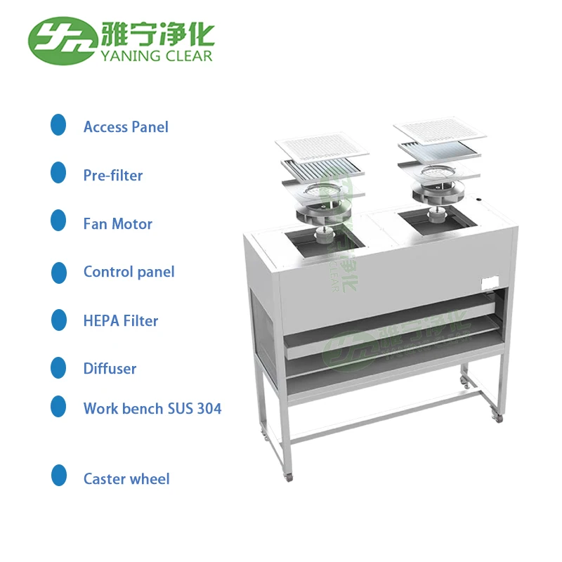YANING Vertical Horizontal Laminar Air Flow Cabinet/Clean Bench/Laminar Flow Hoods Manufacturers
