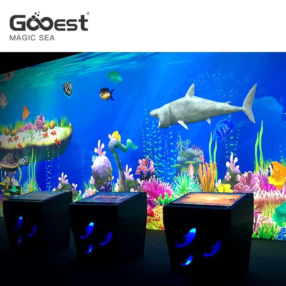 indoor amusement park interactive projection wall games