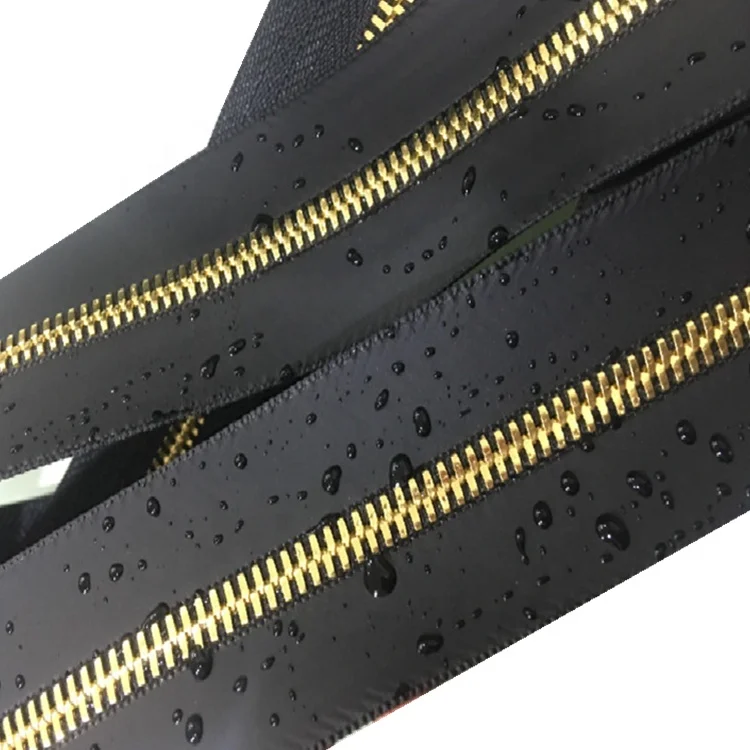 High Quality Factory Customized #5Y Tooth Copper Tooth Metal Waterproof Zipper Suitable for Clothing Bags Laptop Bag