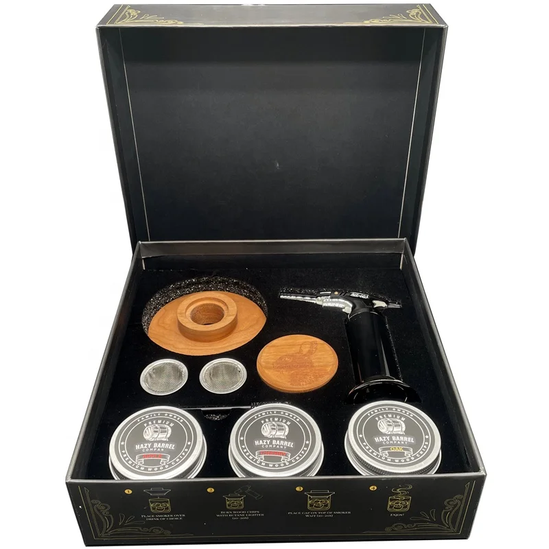 Premium quality wooden cocktail smoker