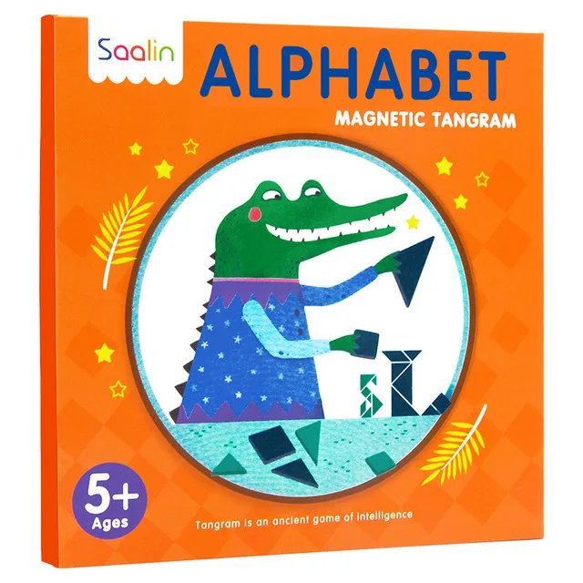 Educational development colorful diy paper seven-piece puzzles of comprehensive for children