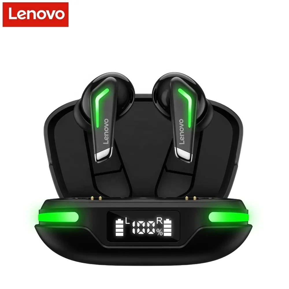 Original Lenovo GM3 Gaming Headphone With Digital Display TWS Low Latency Gaming Headset Noise Cancelling for Game Play