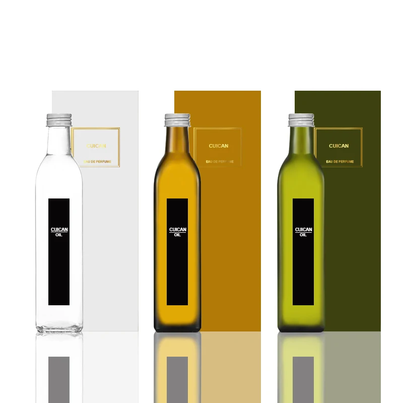 50 мл 10cl 15cl 25cl 50cl 75cl темно-зеленая стеклянная бутылка оливкового масла с крышкой
