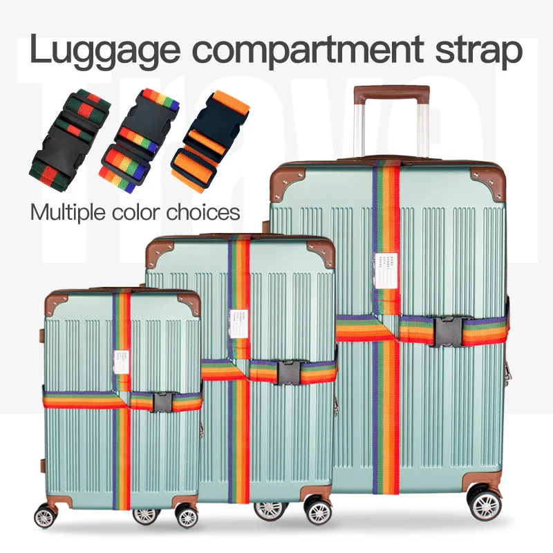 Luggage Case Strap Wholesale Travel Luggage Belt Packing Belt One word Buckle Luggage Fixed Strap