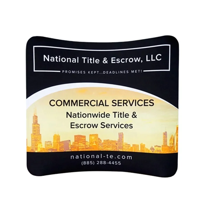 Custom floor standing aluminum fabric curved shape photography backdrops background for display