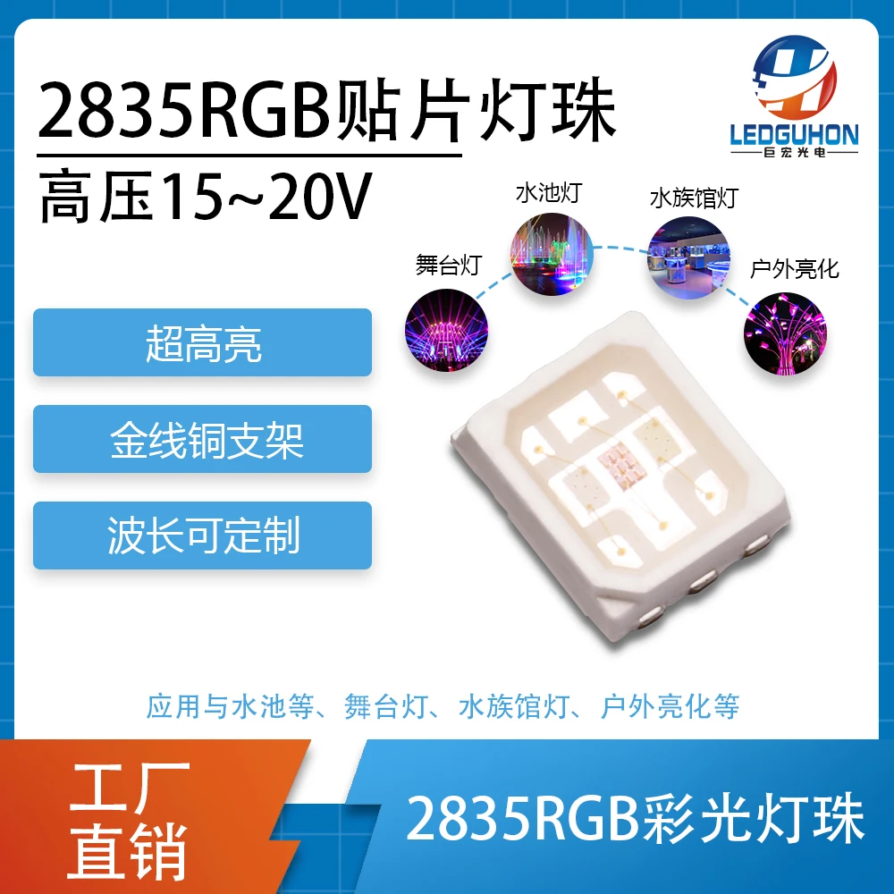 new kind 2835 smd 18V 1W 1.5W RGB led diode