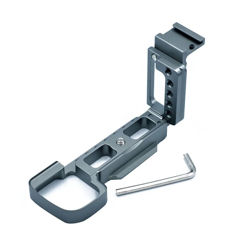
Camera Quick Release L Plate Hand Grip Adapter with hot shoe for Sony A6400 SLR Camera Bracket 