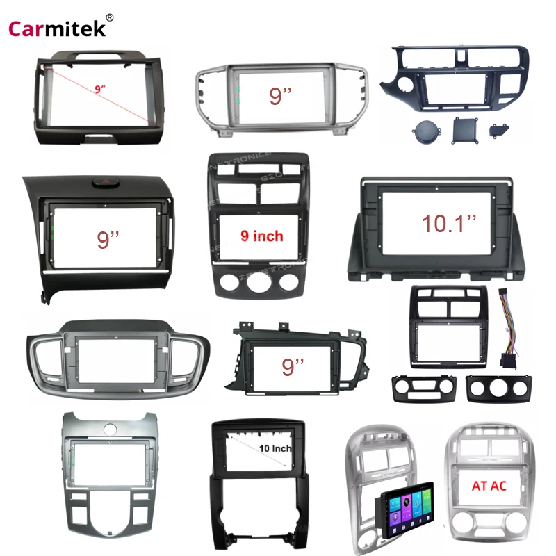 For Mitsubishi I200 Triton xpander montero grandis ASX mirage faros evo eclipse Galant colt Android car stereo radio dvd frame