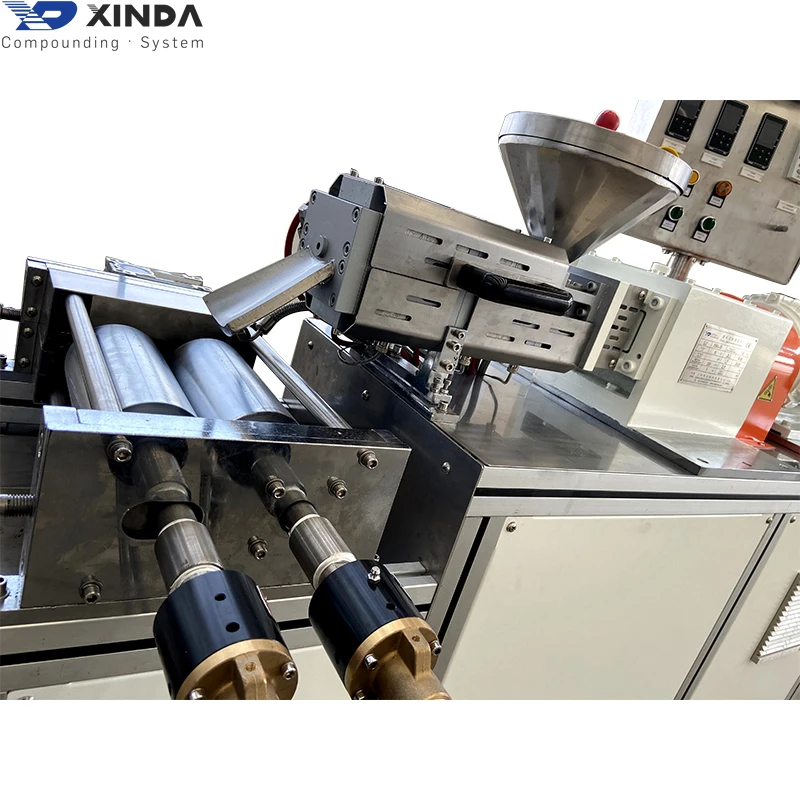 5-20 kg color masterbatch extrusion machinery lab scale twin screw extruder production line