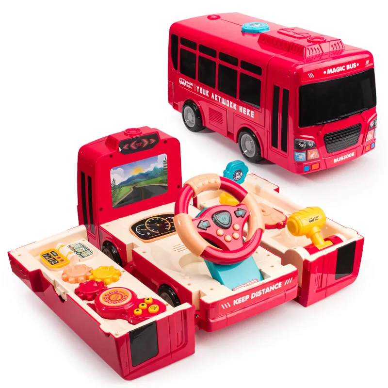 Newest Arrival Diecast Toys Pull Back Car Model Baby School Bus For Children Kids Inertial Vehicle Cars Educational Toys Gift