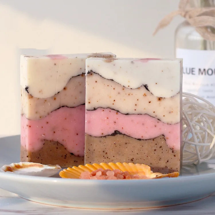 Private Logo Natural Herbal Gardenia Soap Bar Cold Press Essential Oil Multi-layer  Soap