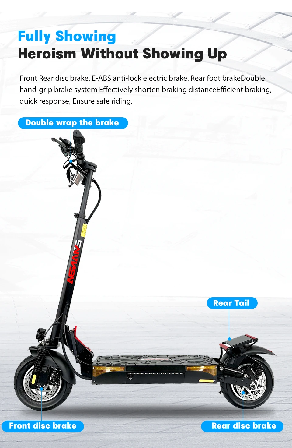 EU US warehouse freeshipping motor 800w  foldable electric scooter with 10-inch off-road air tire