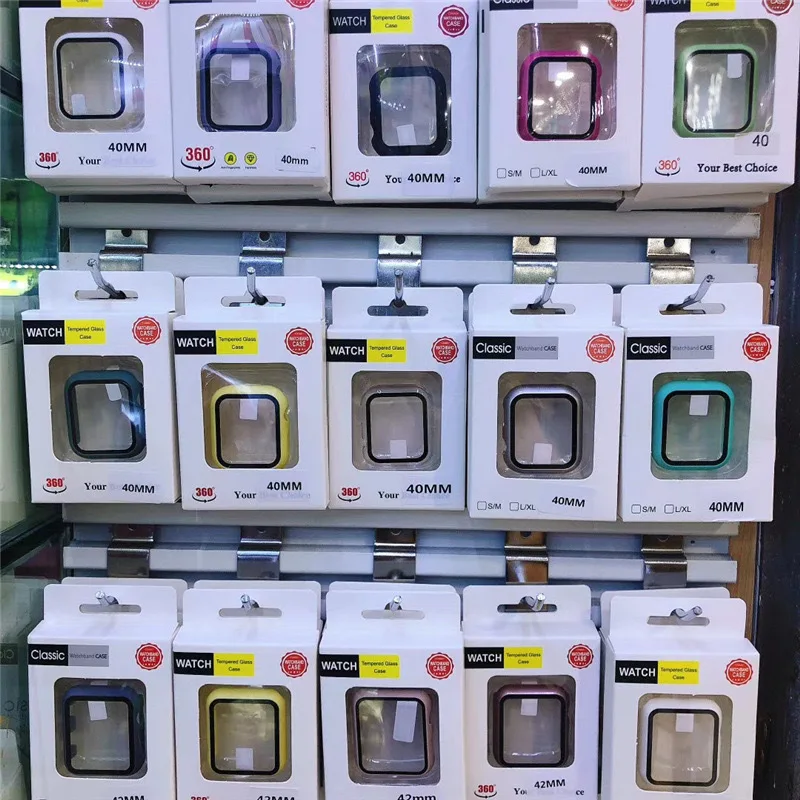  Чехол для часов с полным покрытием 3D стеклянная Защита экрана Apple Watch серии 1 2 3 4 5 6 SE чехлы iwatch 38 40 42 44 мм