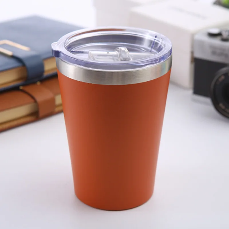 Eco Friendly Double Walled 12oz Insulated Vacuum Metal Tumblers Stainless Steel Travel Coffee Cups