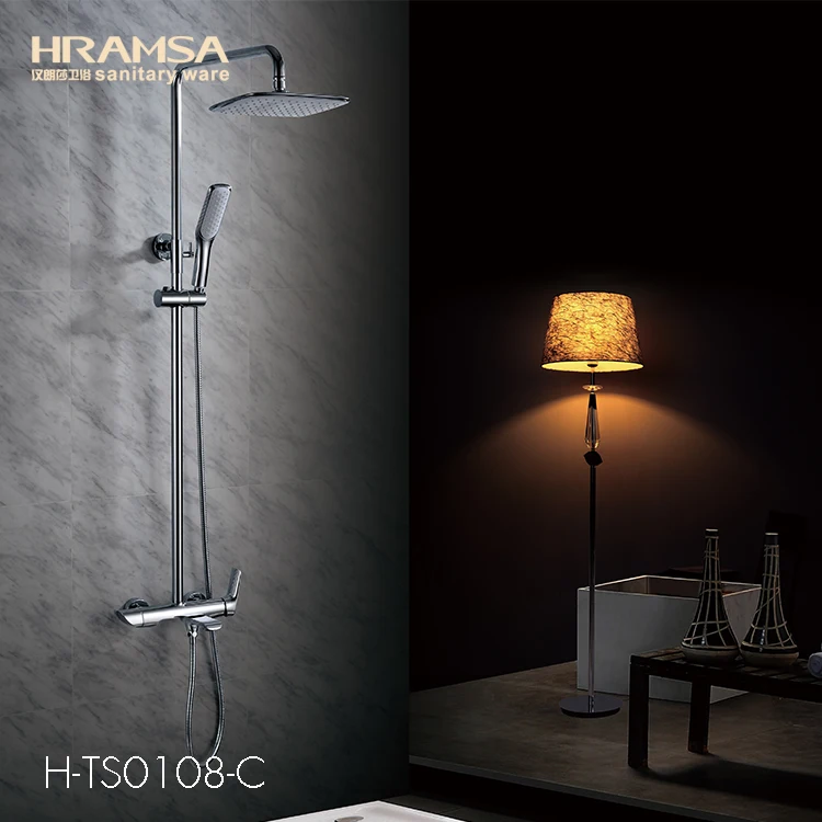 Matt black H-TS0108 Shower Mixer Set  with competitive prices brass shower mixer