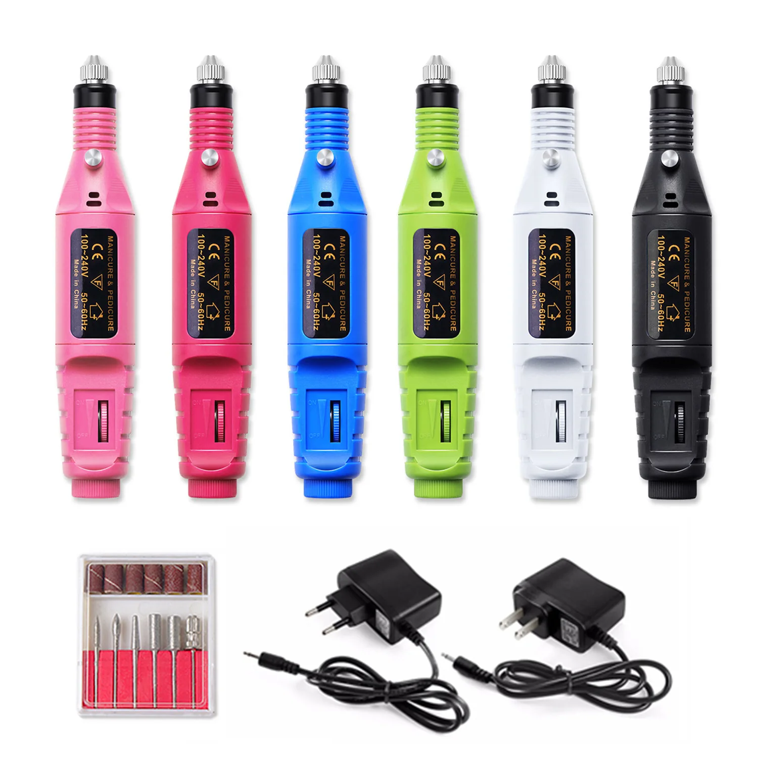 2022 Hot Sale Nail Bits Professional Nail Drill Bit Nail Drill Machine With USB or EU US Plug