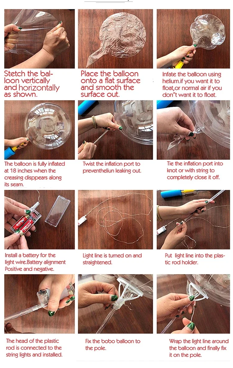 Transparent Balloons And Korean Wrapper Flower Wrapping Paper