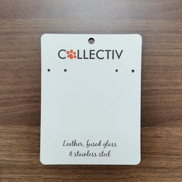 Customized Bracelet Hanging Cards Jewelry Display Card Gift Packaging Necklace Earring Holder Cards