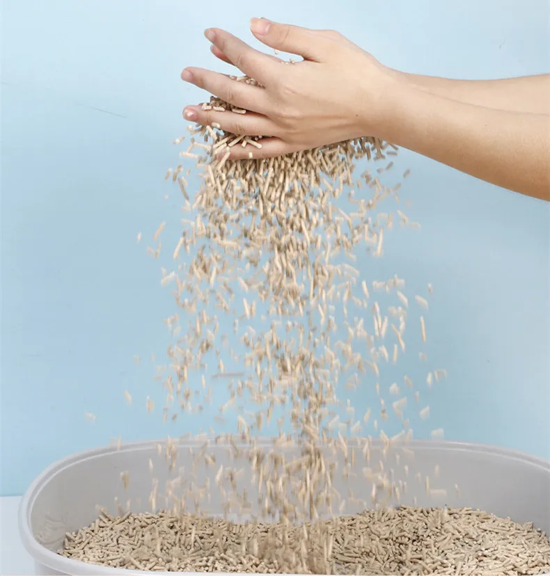 New cat litter Tofu 6L plant degradable cat litter Stock 5 flavors of cat litter