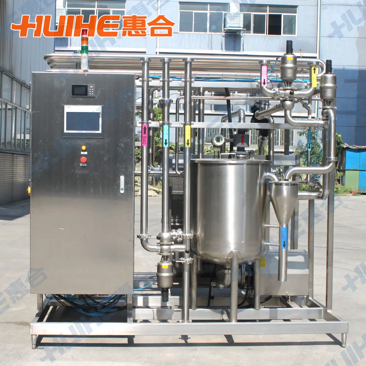 Skid mounted calf milk pasteurizer machine flash milk dairy online pasteurization machine