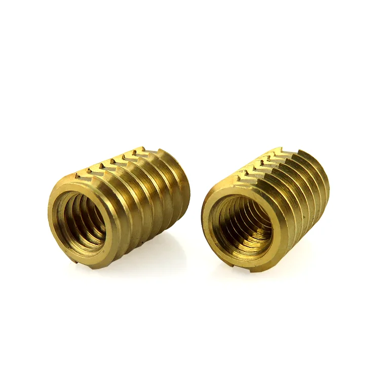 Threaded Insert Nuts 10-24 10-32 Brass Turning Part/brass Cnc Machining Micro Machining CNC Lathe Machining Parts 0.002~0.01mm