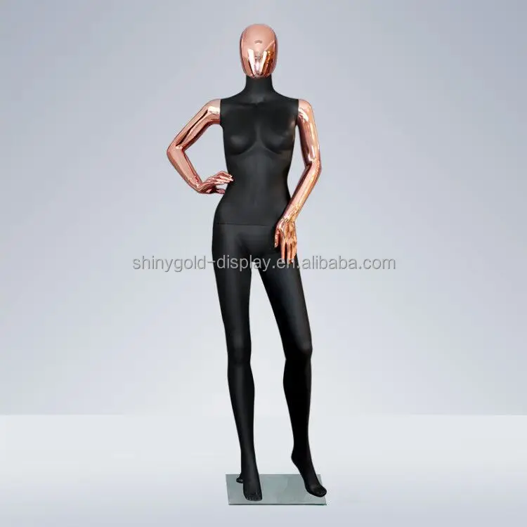 Окно леди maniquie женский золотистый и черный стекловолокна Manequin полноразмерный дисплей женские манекены женских с