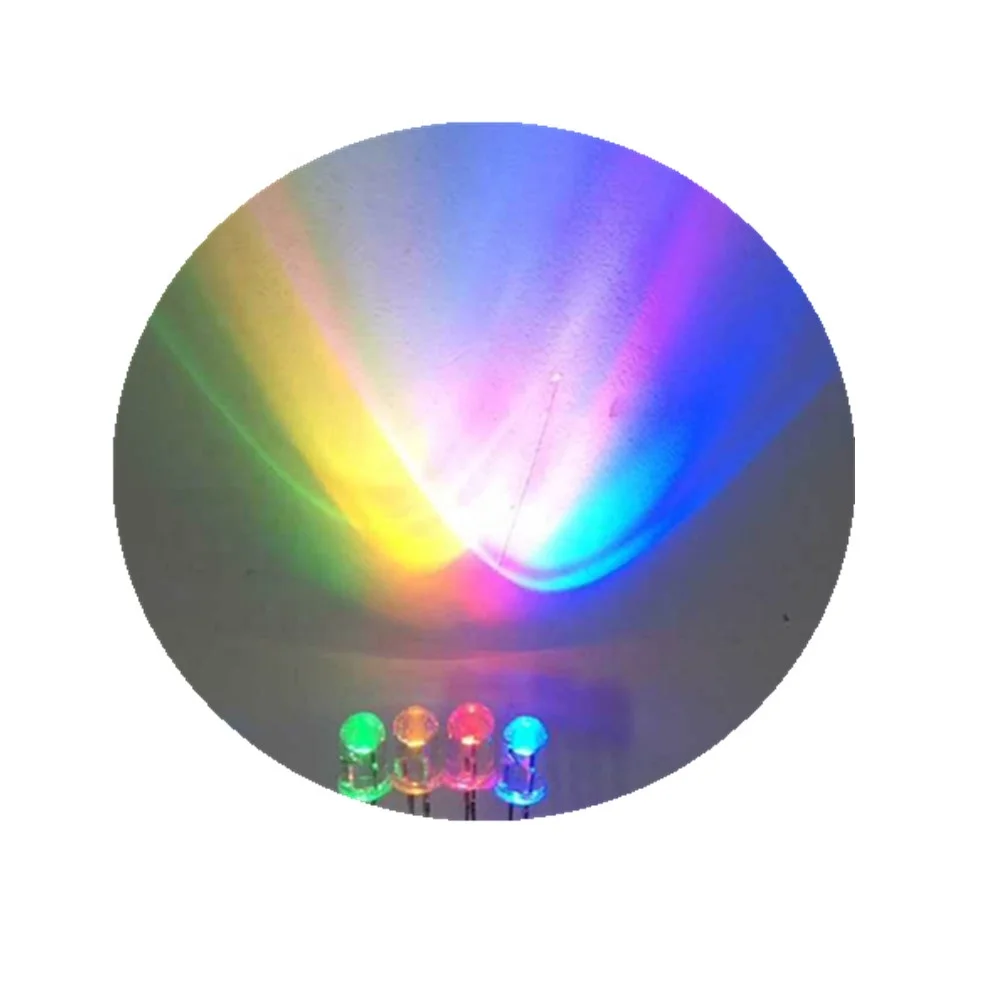 Blinking RGB 5mm Led Diode with 4 Legs for Christmas Decorations