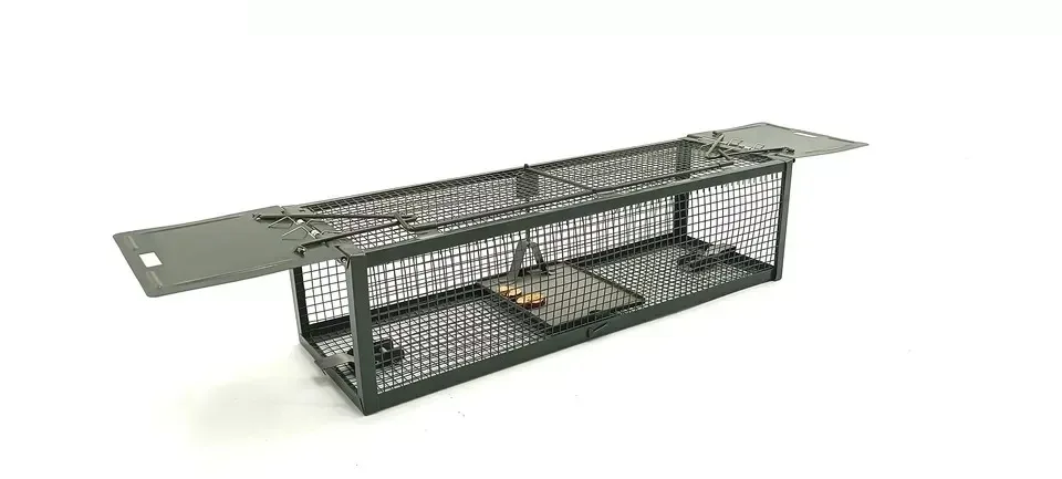 Professional Double Door Mouse Rat Cage Trap Small Animal Trap Cage Metal Mouse Trap