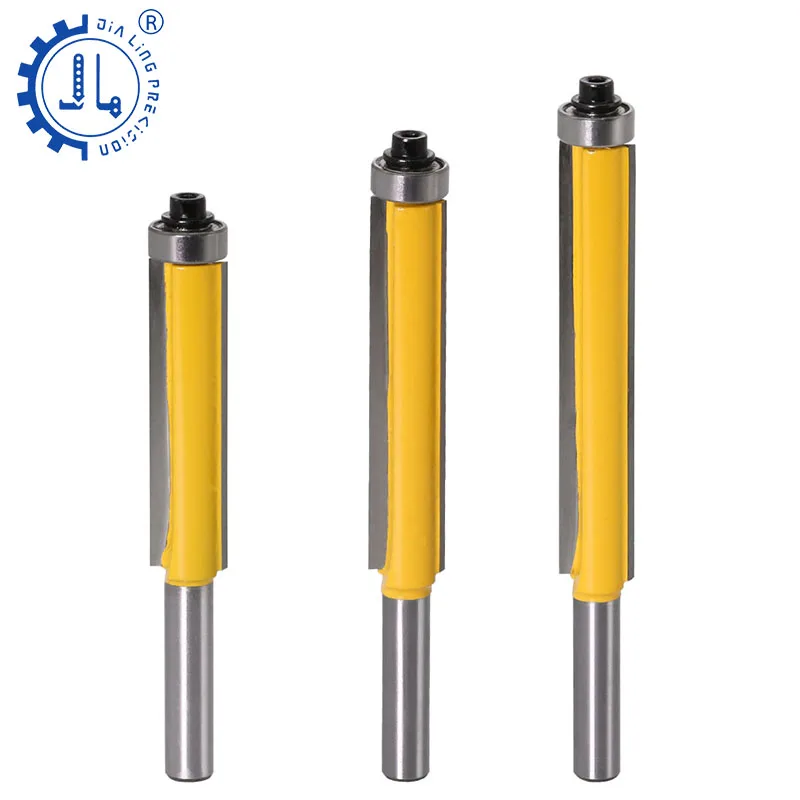 Plunge Pattern Router Bit 1/4 Shank CNC Woodwork Bits Flush Trimming Bit For Sale