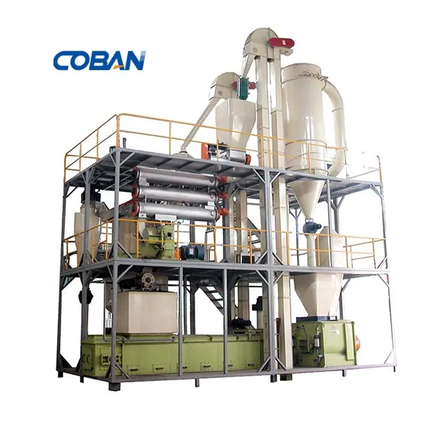 chicken fodder crushing and mixing machine line animal cattle feed pellet press mill production line for poultry breeding farm