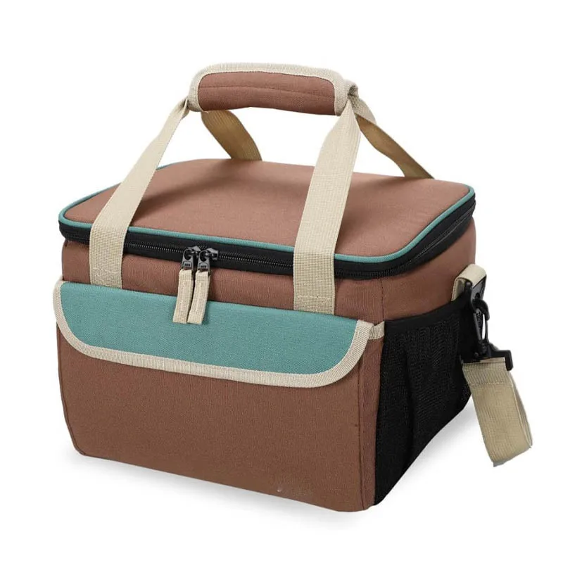 Factory Price Collapsible Picnic Basket Cooler Bag For Holding 18 Cans Leak-proof Lunch Tote Bags