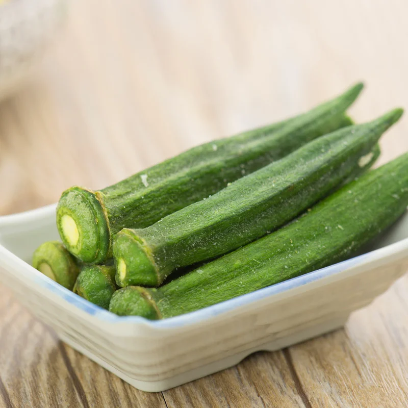 100% Natural Vegetable Dried okra Dehydrated Vegetables Dried Okra Chips