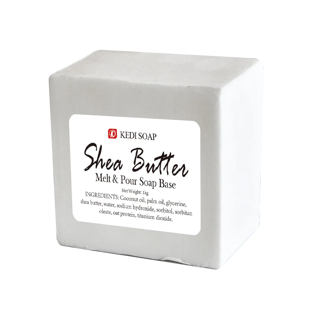 KD-78-12 1kg Piece Natural Shea Butter Diy Melt and Pour glycerin Soap Base factory