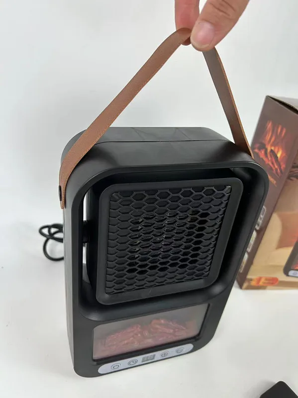 Handle Mini Fire Heater 110V 220V Table Air Warmer Electric Heater Fan