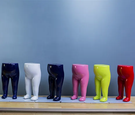 Wholesale plastic customize children boy girl child legs mannequin for kids trouser display