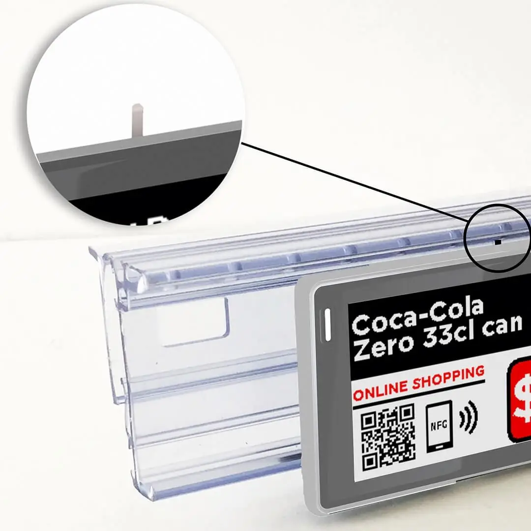 Supermarket Retail Paper Price Labels Holder Metal Shelf Plastic Pvc Data Strip Holders Display Clip