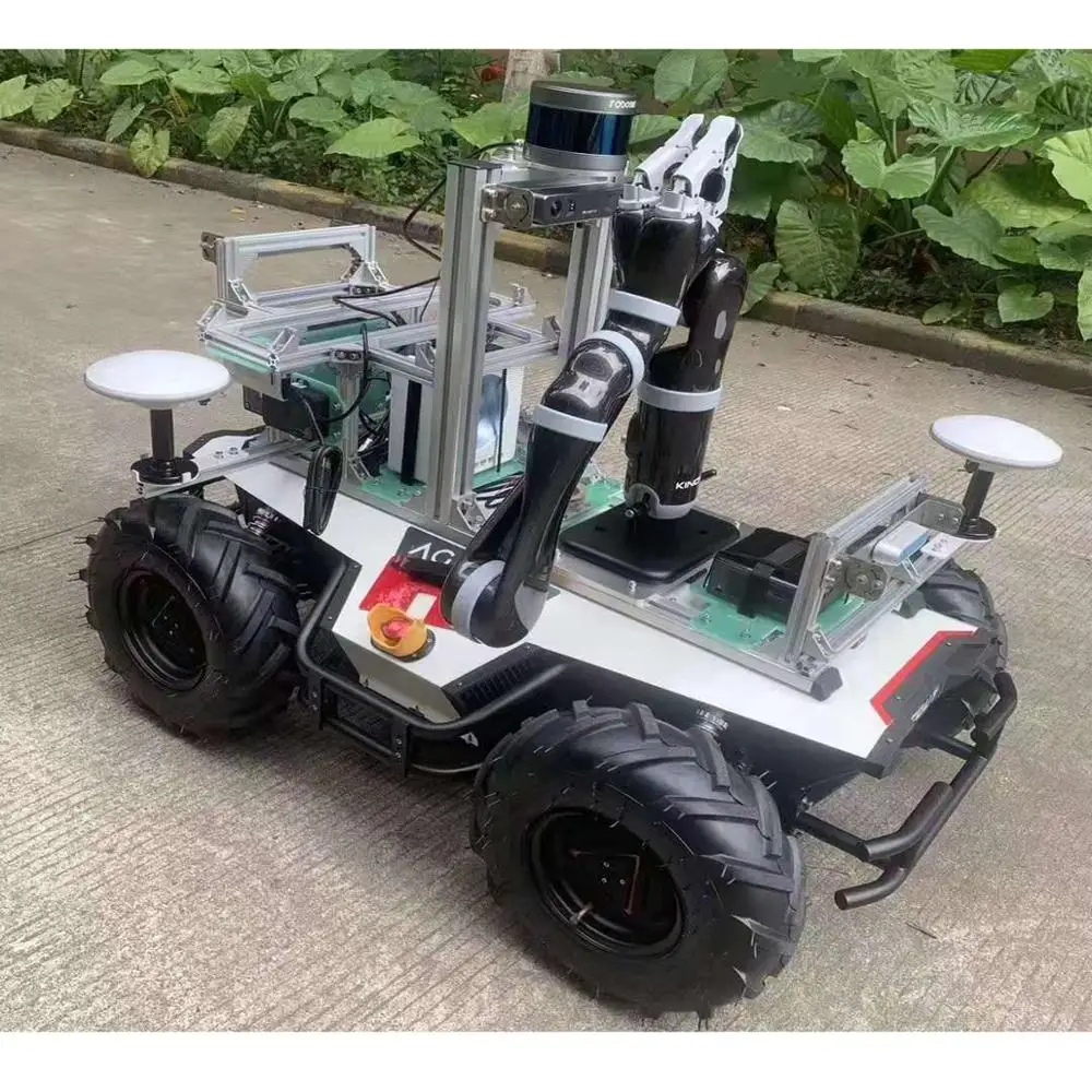Automatic Intelligent Manipulator robot car Autopilot UGV Chassis carrier  fully autonomous prototype vehicles