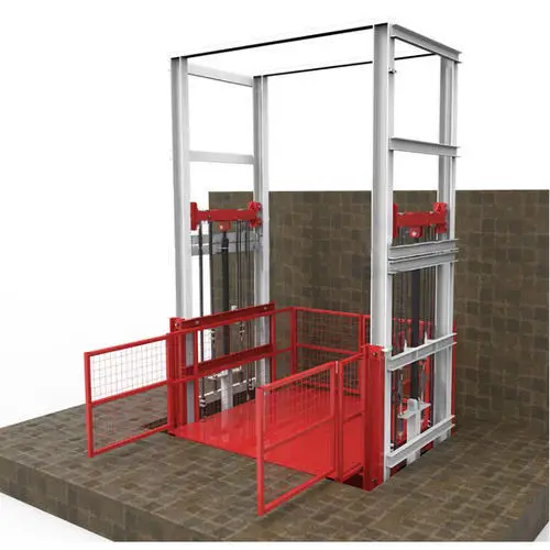 customized china design wall mounted  Warehouse electric price 100kg 500kg small hydraulic goods cargo freight elevator lift