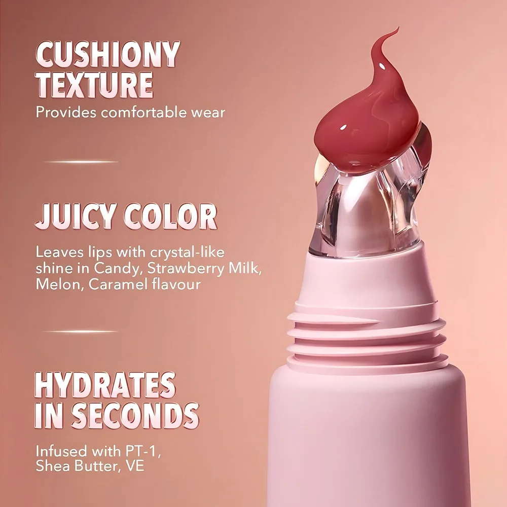 Custom Logo Holiday 4 Colors Woman Bright High Quality Vegan Moisturizing Pigment Lip Gloss Luxury