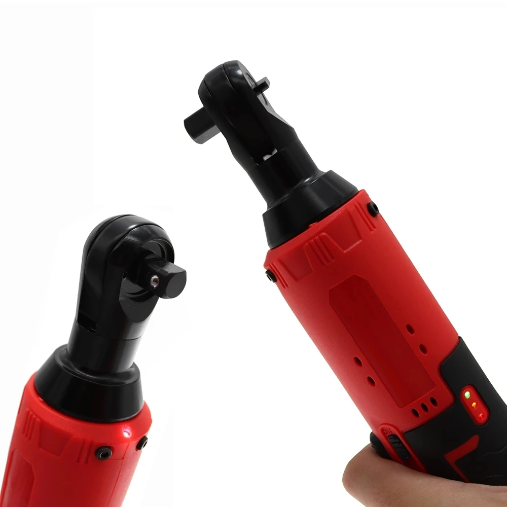40Nm Cordless Electric Wrench 12V Lithium Battery 3/8 Inch Cordless Ratchet Wrench 90 Degree Wrenches
