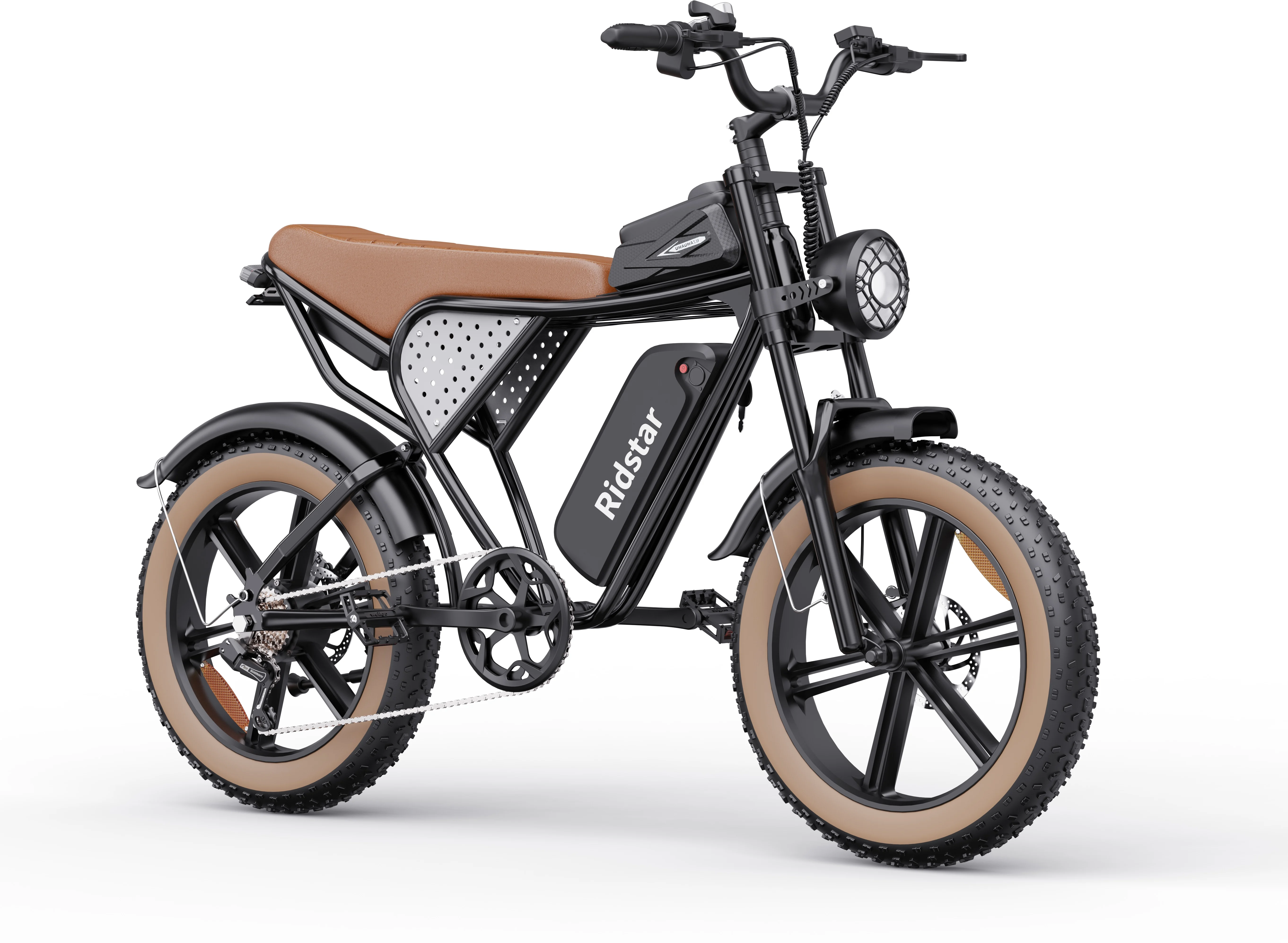 Ridstar Electric Bike 1000w Q20-Luxe mini City EbikeMechanical Disc Brake Electric Mountain Bicycle