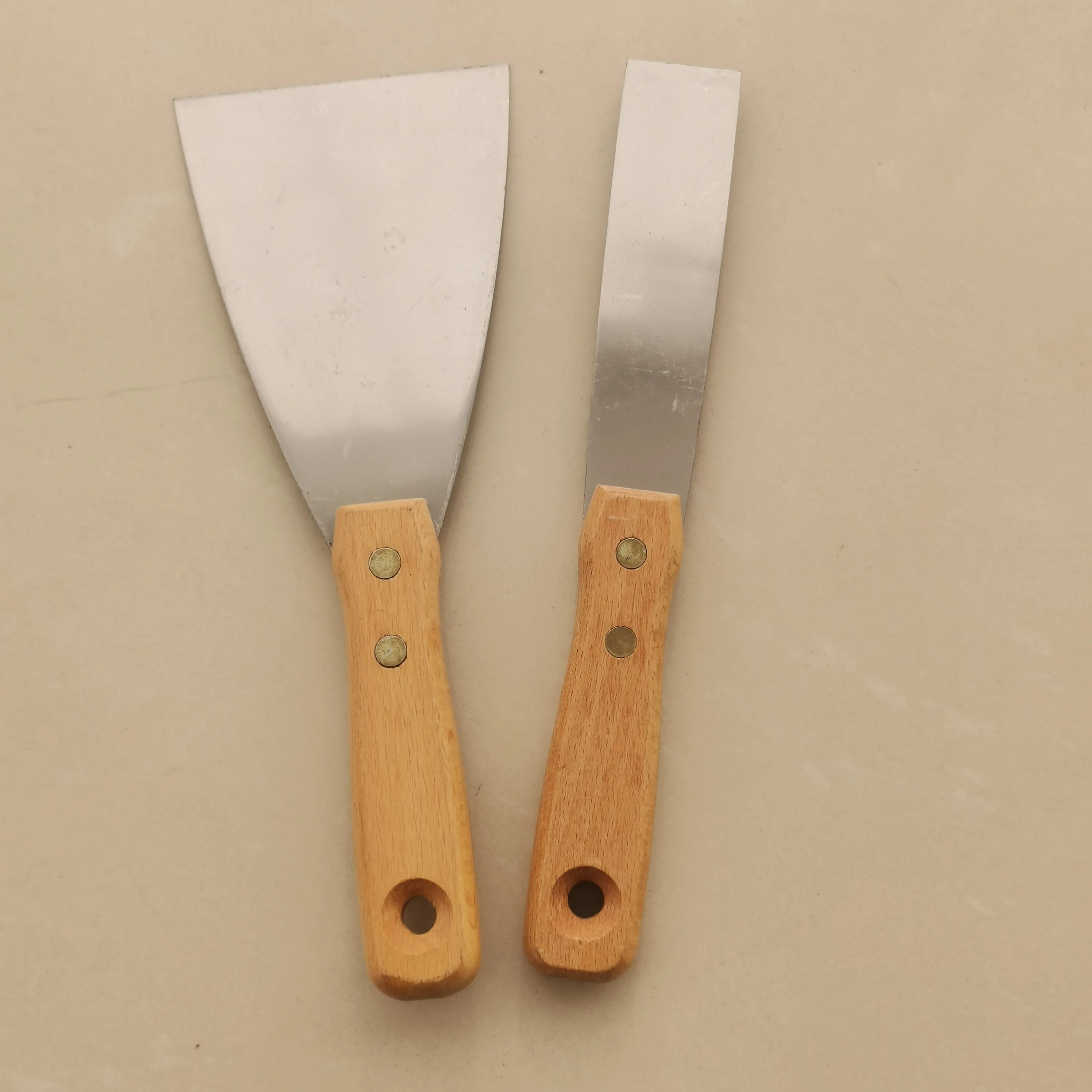 Drywall Tool 90mm Soft Grip Flexible Stainless Steel Putty Knife And Joint Knife With Hammer End Scraper Knife