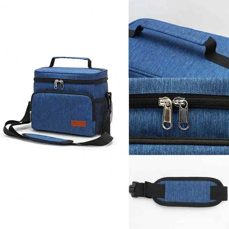 Popular Camping Food Breast Milk Tote Cooler Bag with Adjustable Strap