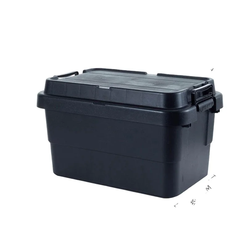 Hot Seller 22L 50L Trunk Cargo Plastic Storage Box Camping Tools Plastic Outdoor Storage Box