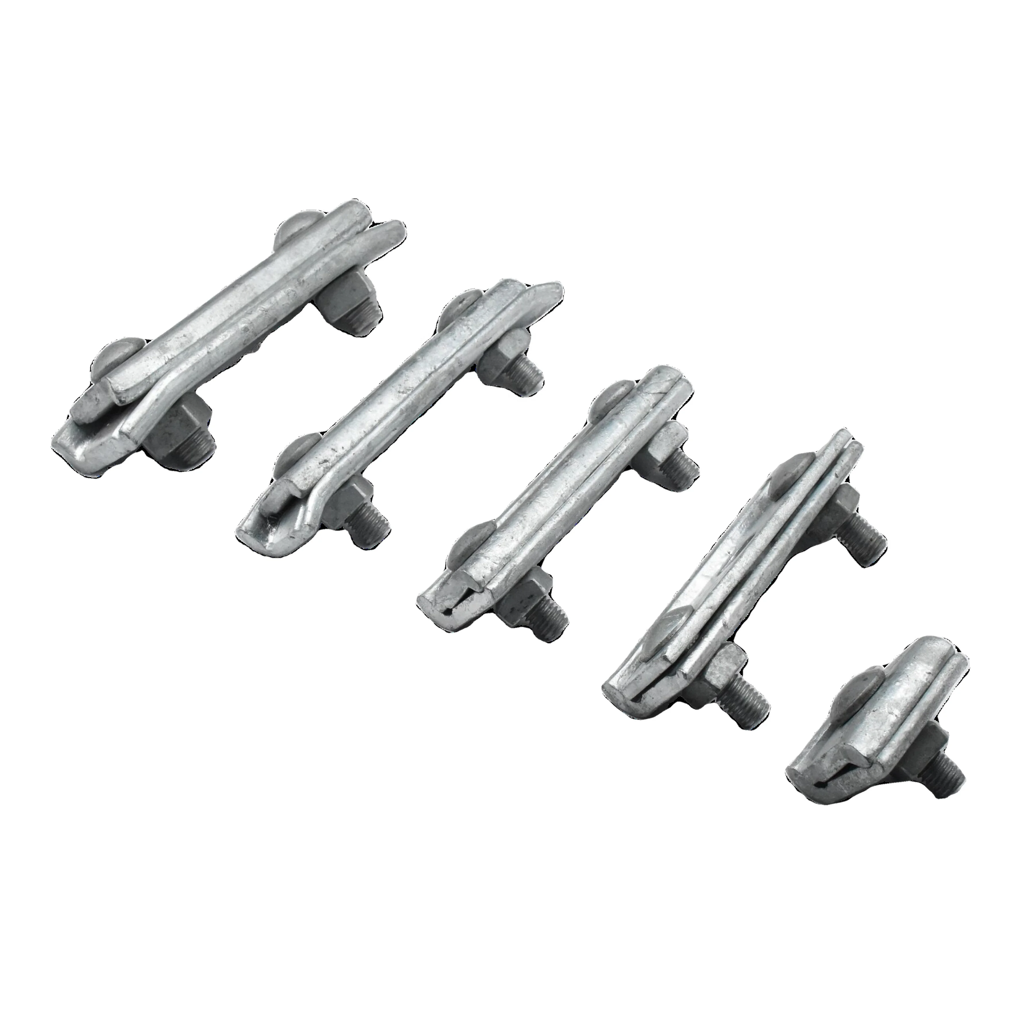 China Manufacturer Cable Clamp Free Design OEM Accept Hot Dip Galvanized Curved One Bolt Preformed Suspension Guy Clamp