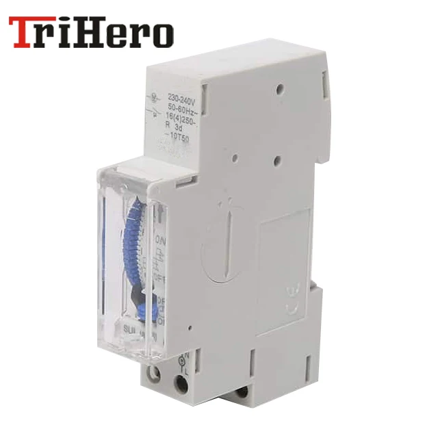 SUL180a 15 минут механический таймер 24 часа программируемый din-рейка таймер реле времени