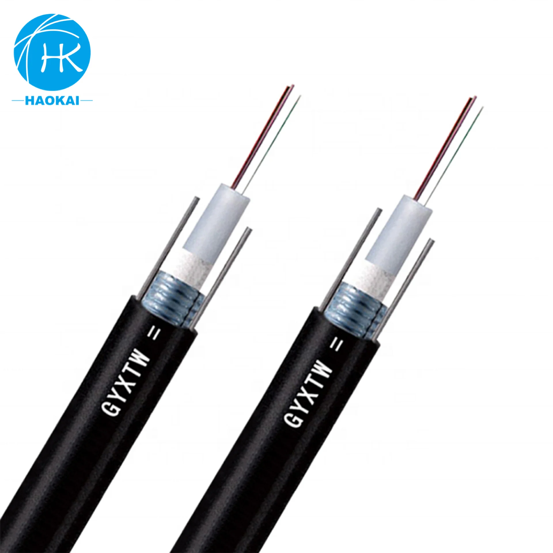 Наружный волоконный кабель GYXTW 2/4/8/12/24core G652D PE/LSZHJacket на заказ