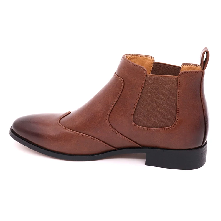 British Style Business WING TIP Chelsea Boots man dress shoes