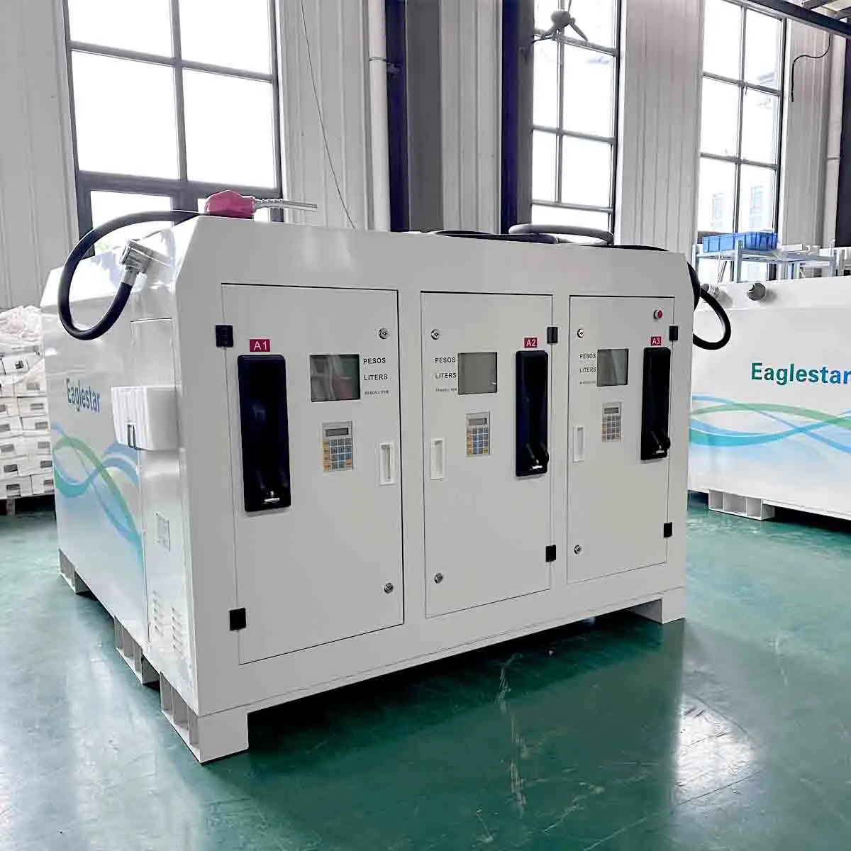 Eaglestar 3 шланги 3000L мобильный мини-бензиновый топливный контейнер для бензиновых станций переносная топливная заправочная станция