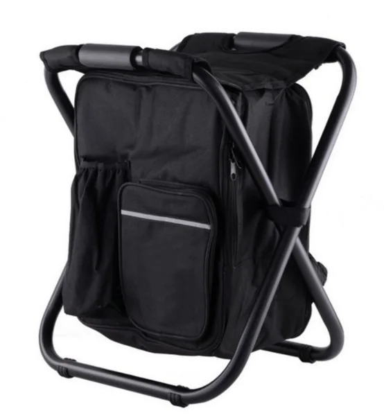 Best selling folding portable backpack beach chair insulated bag fishing chair with cooler bag